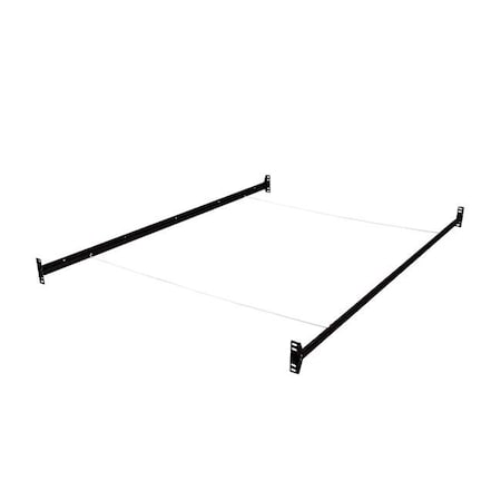 Hollywood Bed Frame Hollywood Bed Frame 401BOR-I 73 x 1.5 x 1.5 in. Bolt on Bed Rails Twin & Full Size; Black 401BOR-I